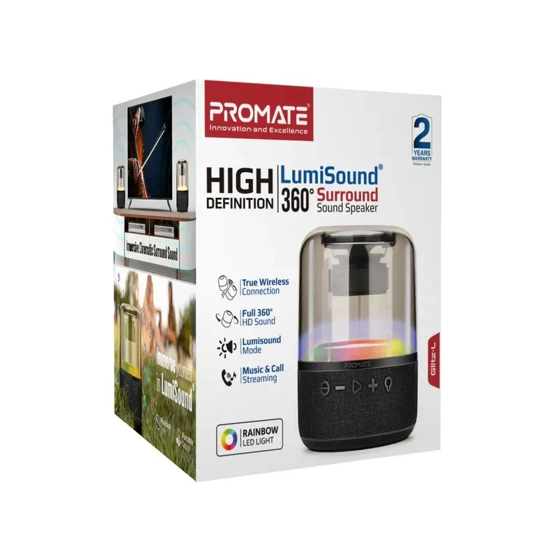 Promate 10W Surround Sound LED Bluetooth Speaker
