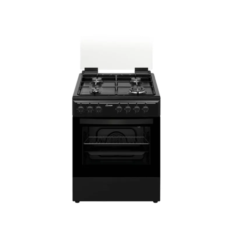 Eldo Gas Cooker 4 Burner 60X55Cm Black Oven Grill