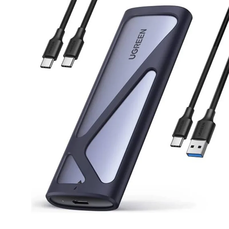 UGreen M.2 NVMe and SATA SSD Enclosure Reader Adapter – 10Gbps USB C 3.2 Gen2