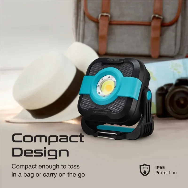 Promate 1200lm IP65 Camping Light with 9000mAh Power Bank