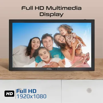 Promate 15.6 Inch Vibrant Full HD Smart Multimedia Wi-Fi Digital Photo Frame
