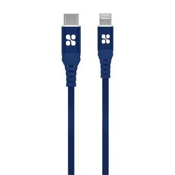 Promate 2-Meter Powercord-200 Nylon Braided Lightning Cable