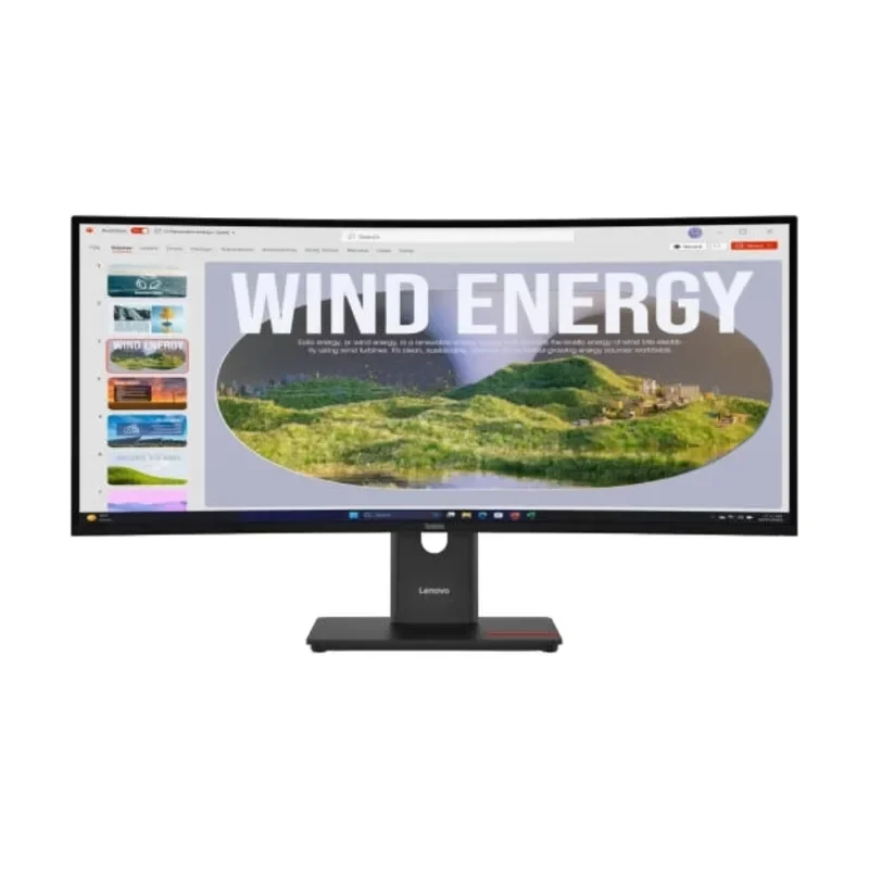 Lenovo ThinkVision T34WD 40 Monitor 34 Inches Curved IPS 120Hz 4ms Hdmi DP USB-C Black