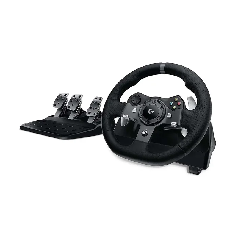 Logitech Driving Force G920 Steering Wheel and Pedals – Black