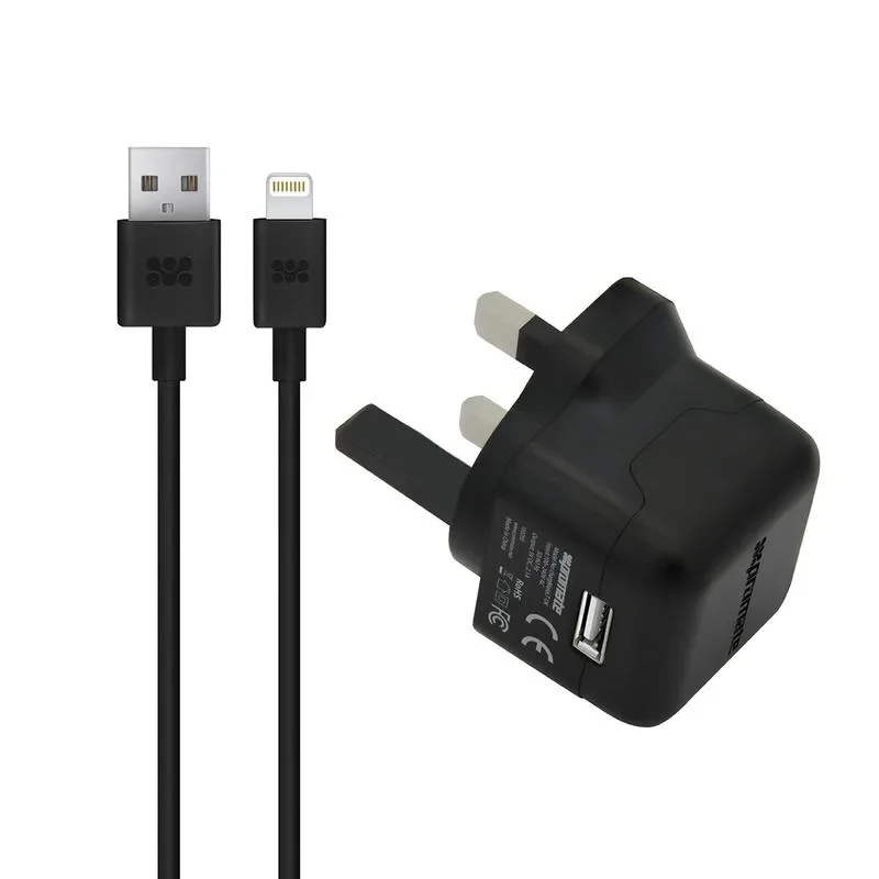 Promate Premium 2.1A Charger with Lighting Connector