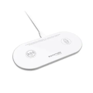 Promate Dual Fast Wireless Charging Station for Apple Iphone and Apple watch