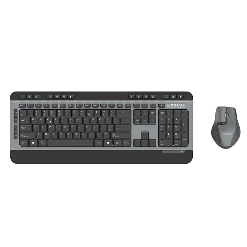 Promate Sleek Multimedia Keyboard and 800/1600 Mouse Combo