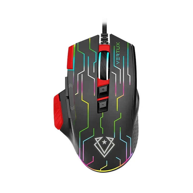 Vertux Wired Gaming Mouse Red