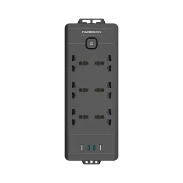 Powerology PD20W QC 3.0 2A + 2 Type C Socket 2M – Black