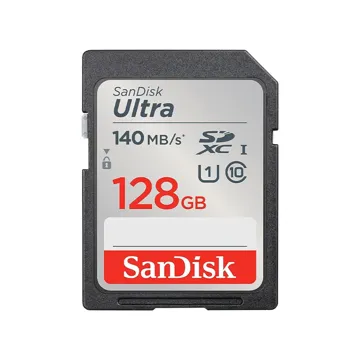SanDisk 128 GB Ultra SDHC Card 140MB/s