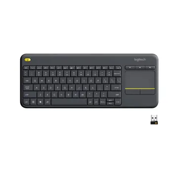 Logitech K400 Plus Wireless Touch Keyboard-Black