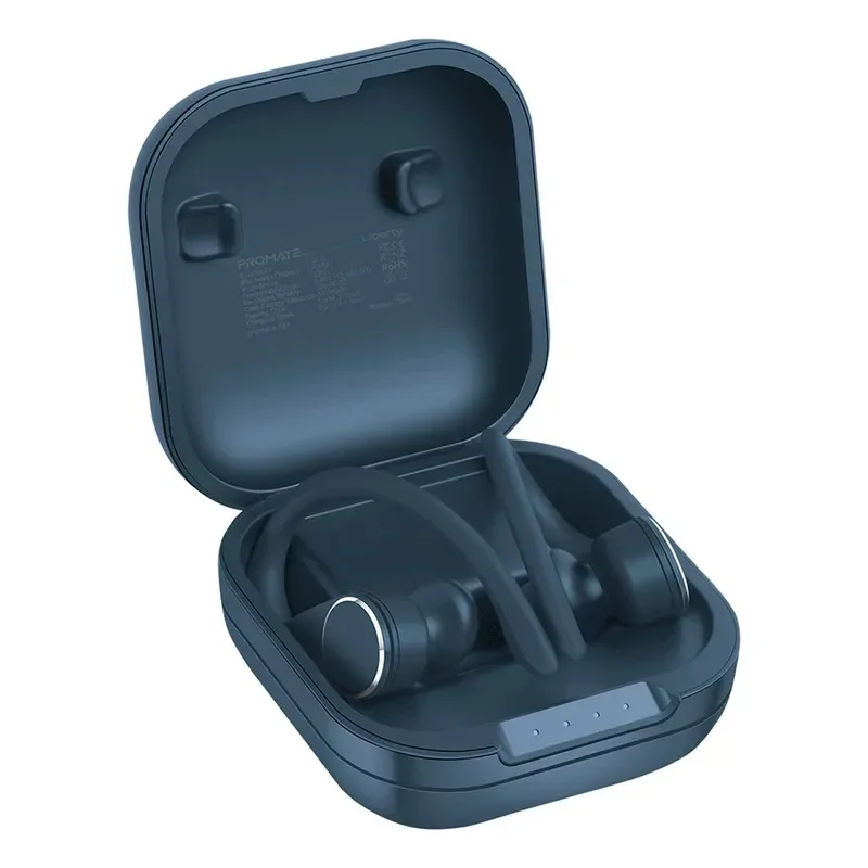 Promate Smart Sporty Bluetooth V5.0 TWS Earphones with Wireless Charging