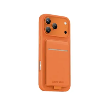 Green Lion Regal MagSafe Leather Case with Card Holder for iPhone 17 Pro Max-Orange