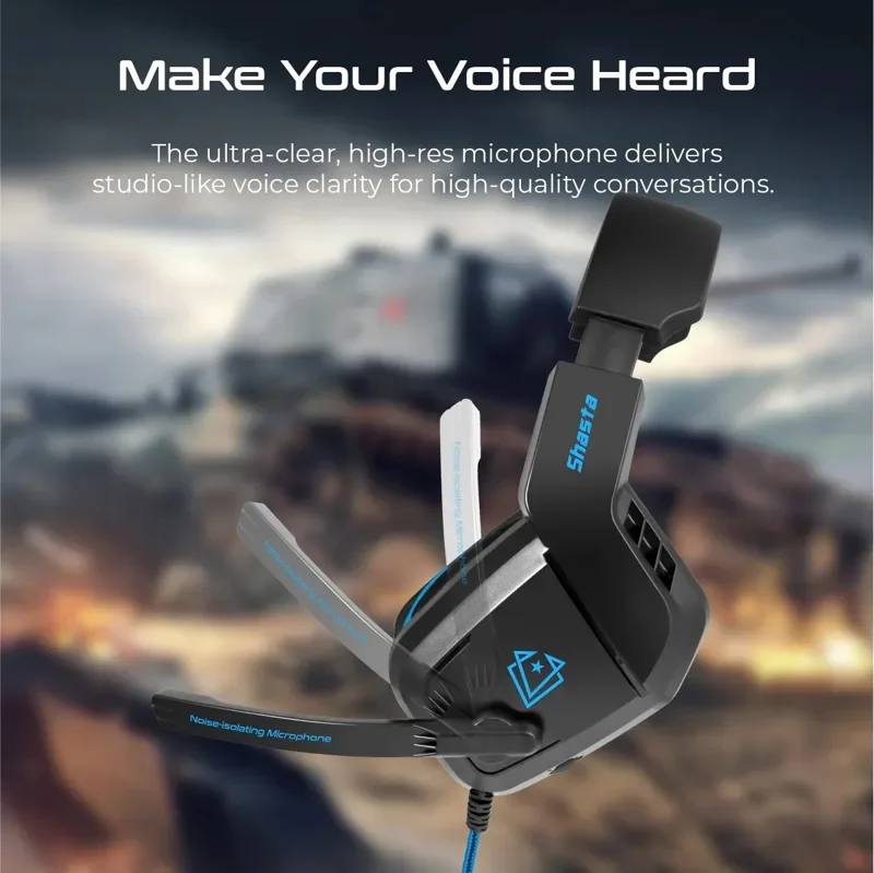 Vertux Ambient Noise Isolation Over-Ear Gaming Headset