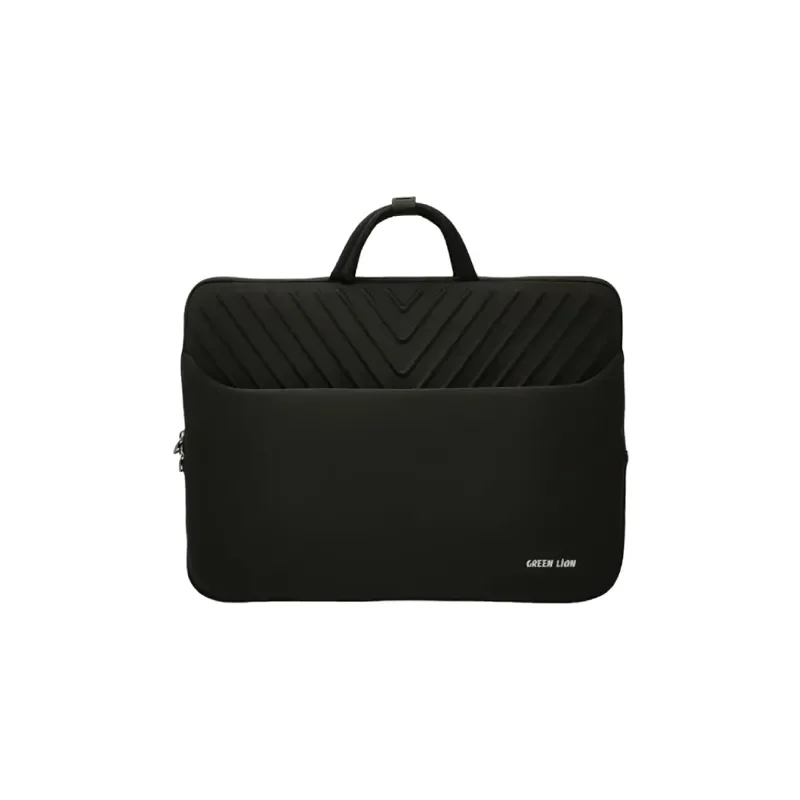 Green Lion Orbit Sleeve Laptop Bag – Black