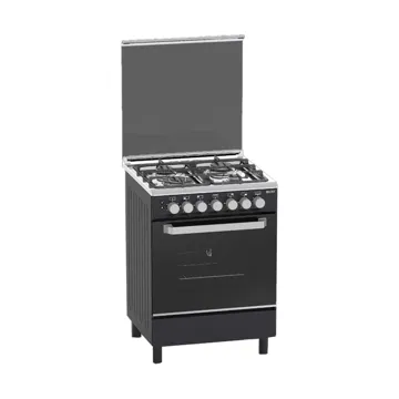 Eldo Gas Cooker 4 Burner 60x60cm Black oven Grill Rotisserie