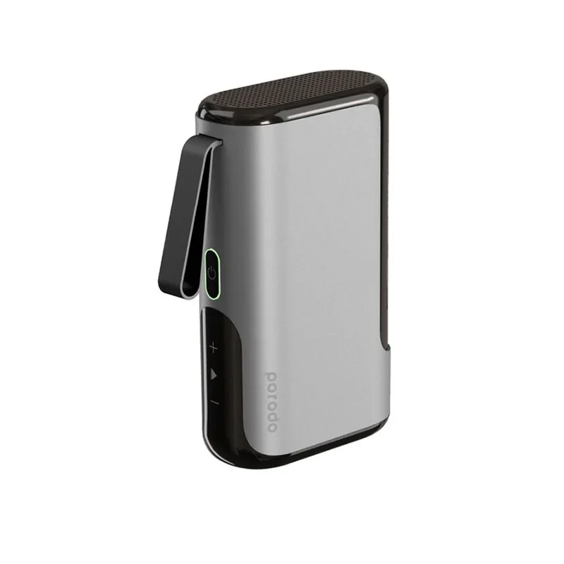 Porodo Power Bank Speaker 10000mAh PD 20W with Built-In Phone Holder – Silver