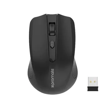 Promate 2.4GHz Wireless Ergonomic Optical Mouse