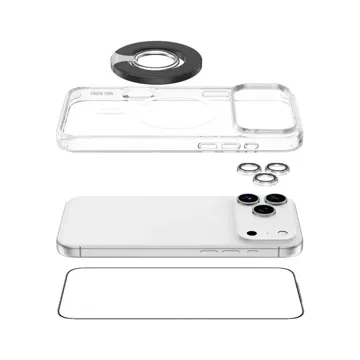 Green Lion 4-in-1 Protection Pack for iPhone 17 Pro Max – Clear