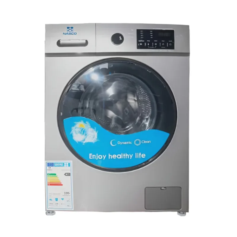 Nasco Washing Machine 10Kg Front Load Full Automatic Silver