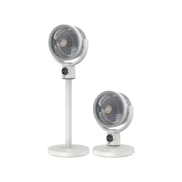 Green Lion Quad Flex Fan Rechargeable 8-Inch 3-Blade – White