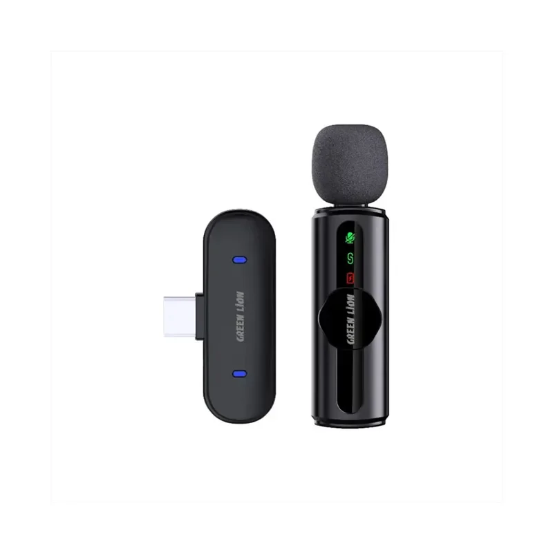 Green Lion GM-75X Microphone 3-Level Noise Cancellation – Black