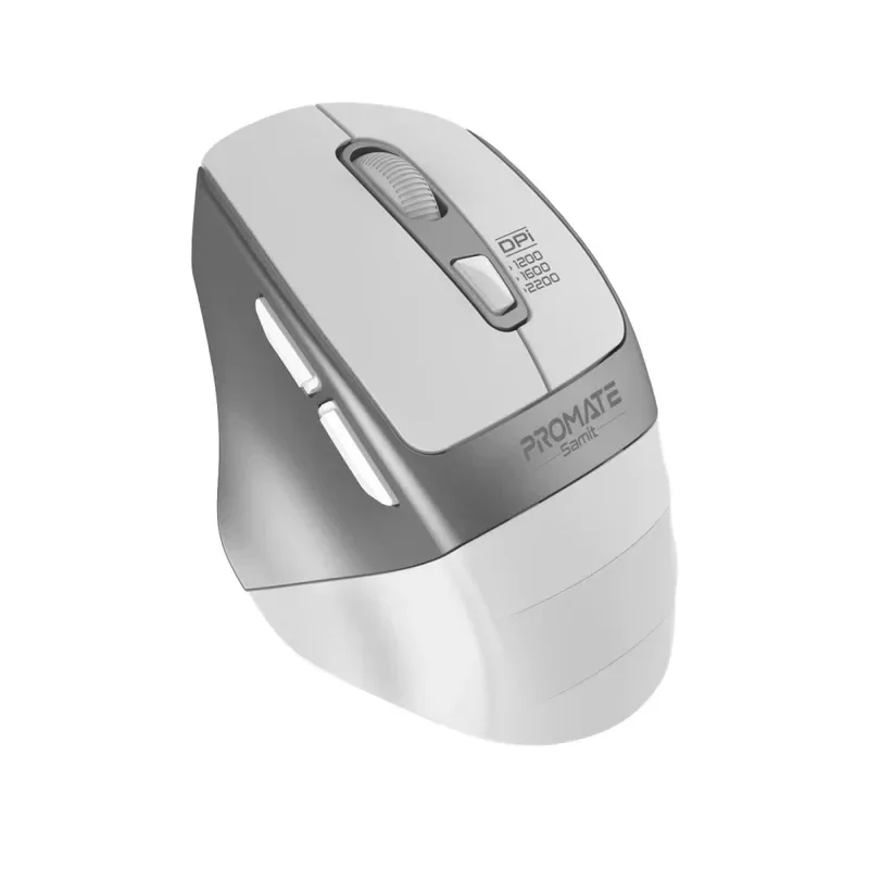 Promate 2.4GHz Ergonomic 2200 DPI Ergonomic Silent Click Wireless Mouse