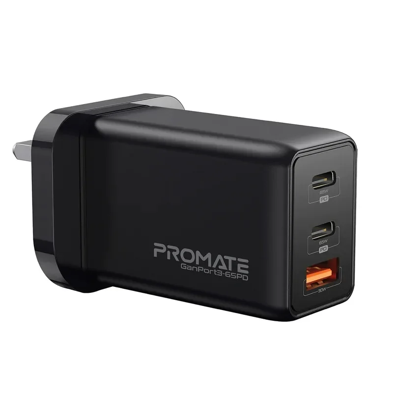 Promate 65W Power Delivery GaNFast Charging Adapter