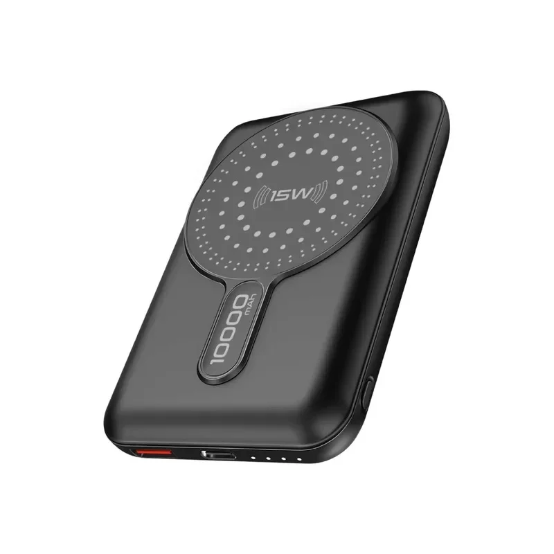 Promate 10000mAh MagSafe Wireless PowerBank with 20W USB-C PD, QC3.0 and KickStand