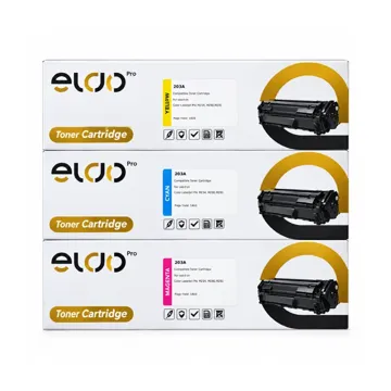 Eldo 203A Cyan, Magenta, Yellow Compatible Toner Cartridge