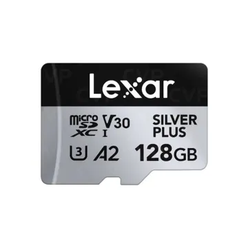 Lexar Professional 128GB Silver Plus MicroSDXC™ UHS-I Cards Up To 205MB/s Read 150MB/s Write