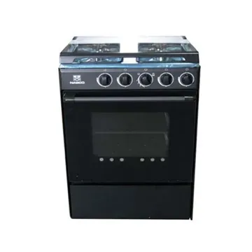 Nasco Gas Cooker 4 Burner 60 x 60cm Black Oven