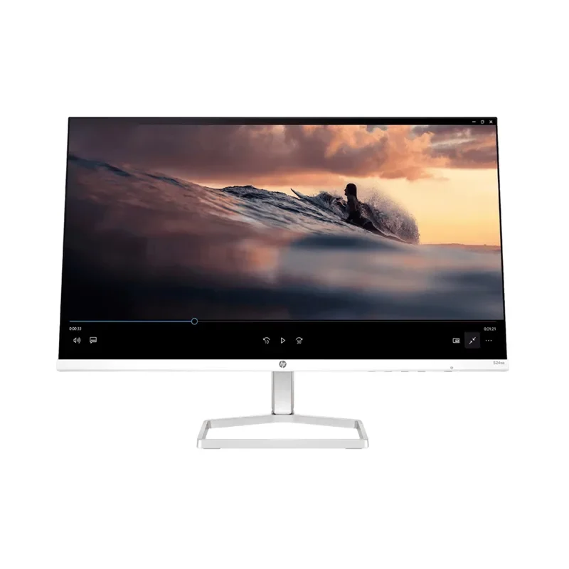 HP 524Sa Series 5 Monitor-24.0 Inches FHD LCD IPS Vga HDMI Audio Out Audio In Silver