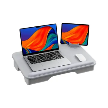 Green Lion Multi Functional Cushioned Lap Desk 17″ – Grey