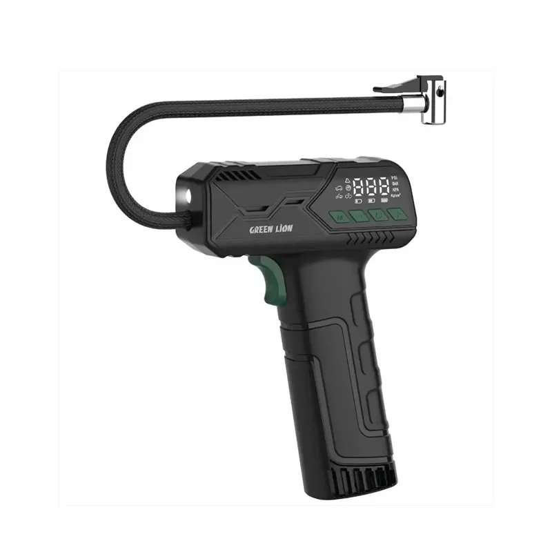 Green Lion Hyper Air Portable Tire Inflator – Black