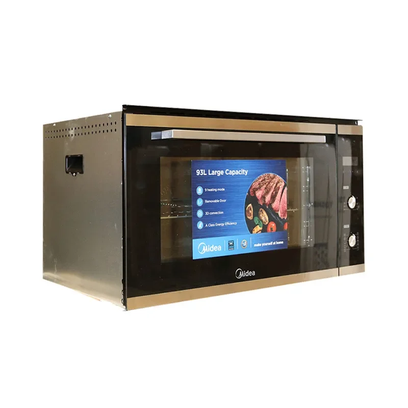 Midea Oven Built In 90 cm 10 Functions – Mechanical Control Stainless Steel Forced Air Cooked System