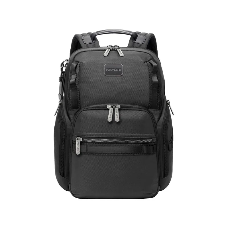 Promate SecureStorage 15.6 Inches Laptop Backpack with Multiple Compartments – Black