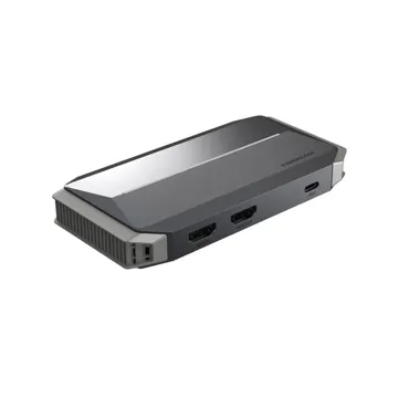 Powerology Capture Card C 3.2 Gen1 Input & Loopout: HDMI 2.0, Aux 1*(Out, In, Mic) Support 4K/30Hz