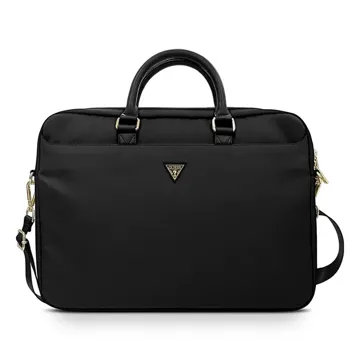 Guess Nylon Computer Bag with Metal Triangle Logo 15″