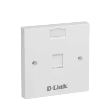 Single Faceplate Accepts One Keystone Jack with Shutter & ID Plate 86×86 mm