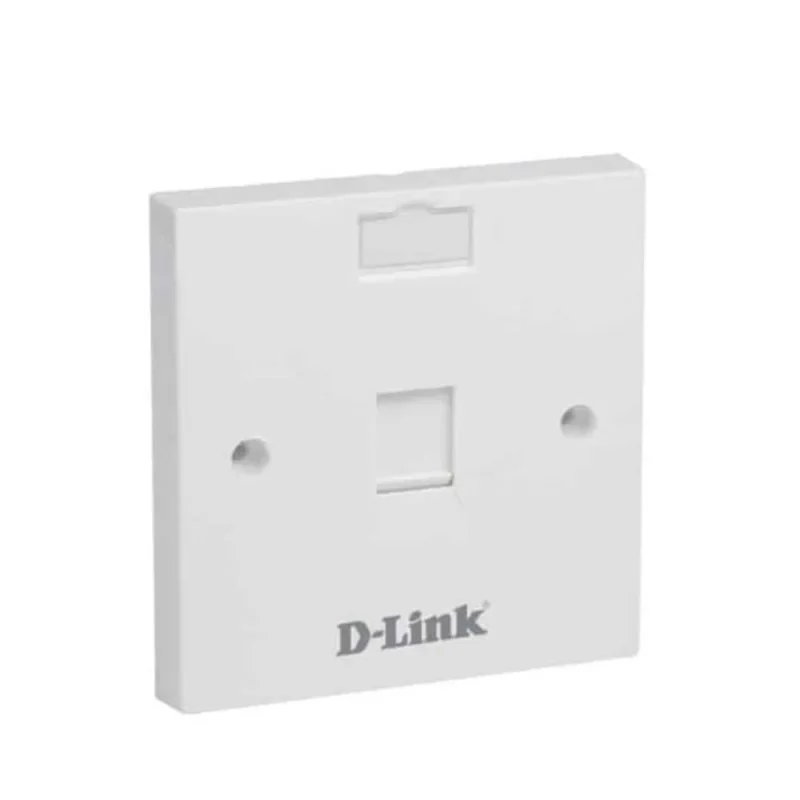Single Faceplate Accepts One Keystone Jack with Shutter & ID Plate 86×86 mm