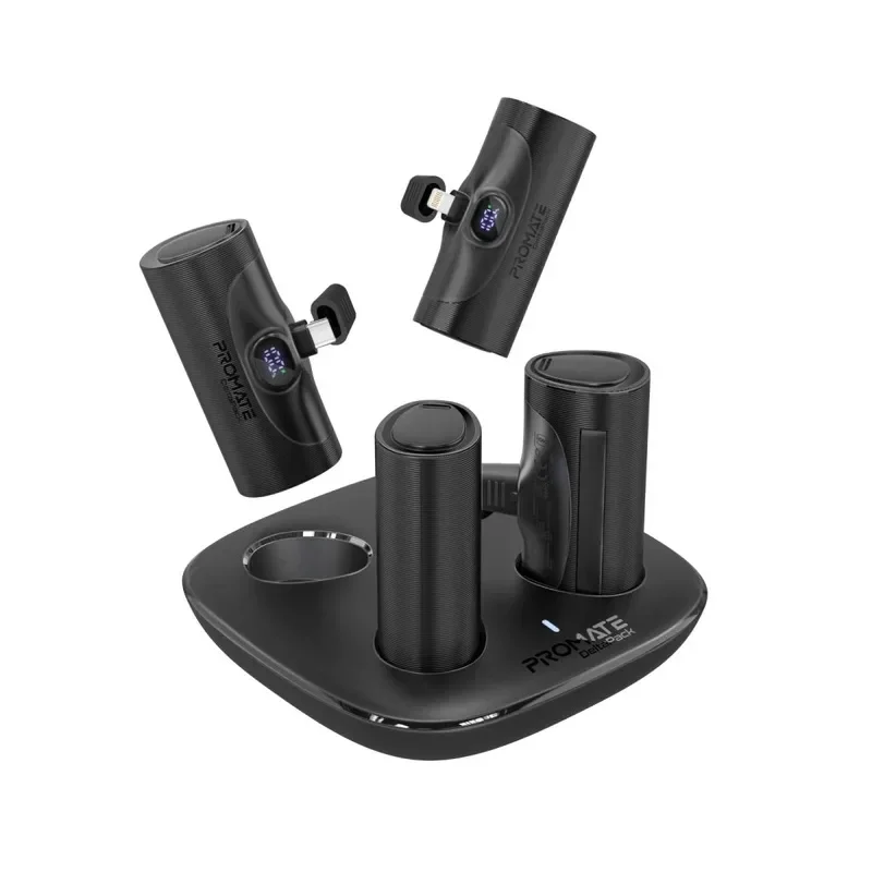 Promate Power Bank charging dock with 4 x 5000mAh Mini Power Banks