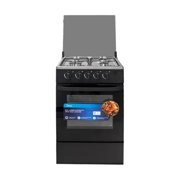 Midea Gas Cooker 4 Burner 50 x 50cm Silver Grill