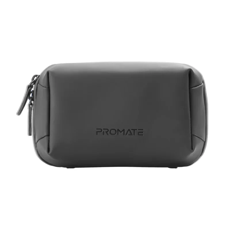 Promate Compact Tech Essential Organizer Pouch Bag with Multiple Compartments – Black