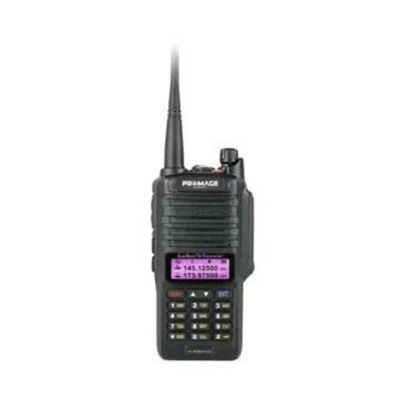 Promage Connect 8W Radio Handheld Dual Band Portable Walkie Talkies With Earpiece Single Pack