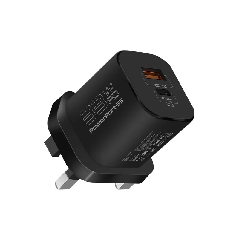 Promate 33W Power Delivery GaNFast Charging Adapter