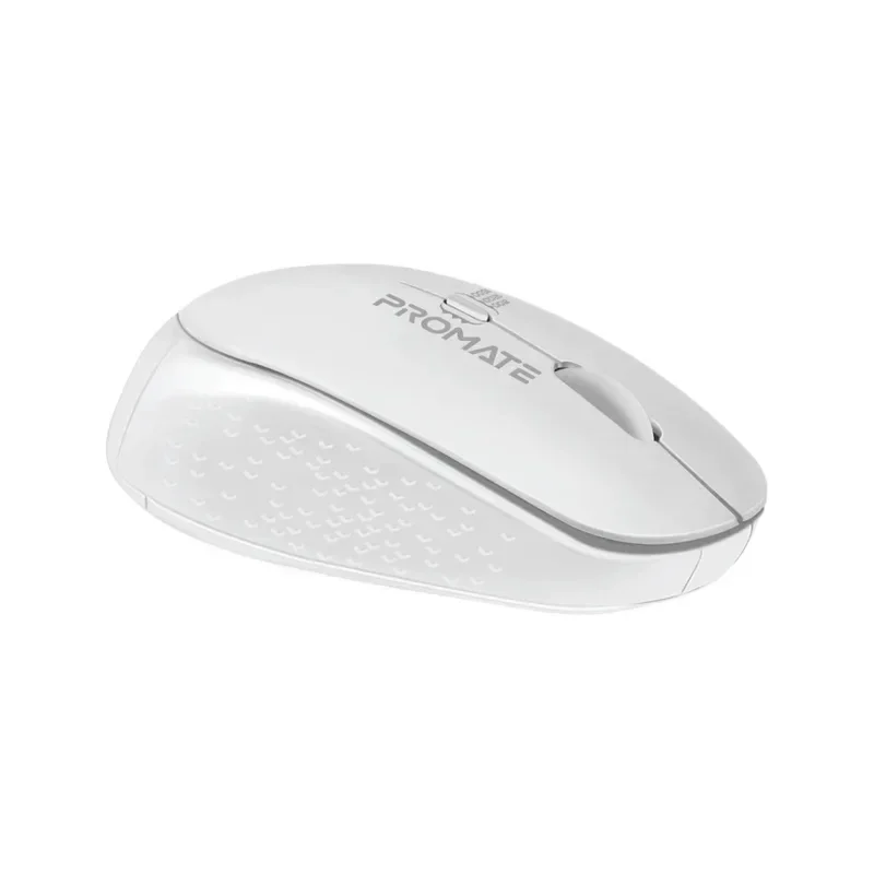 Promate 1600DPI Dual tone Wireless Mouse, White