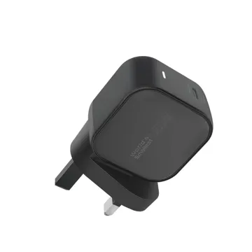 Promate Ultra-Compact 67W GaNFast Charger with USB-C Port UK Black