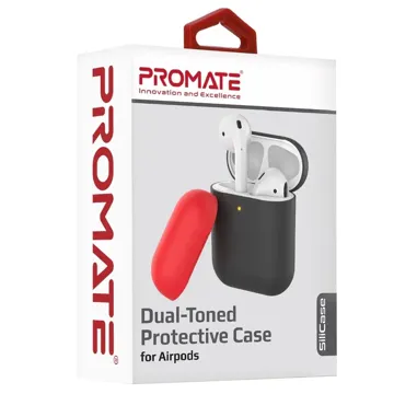Promate Dual-Toned Multi-Design Protective Case for Airpods