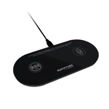 Promate Dual Fast Wireless Charging Station For Apple Iphone